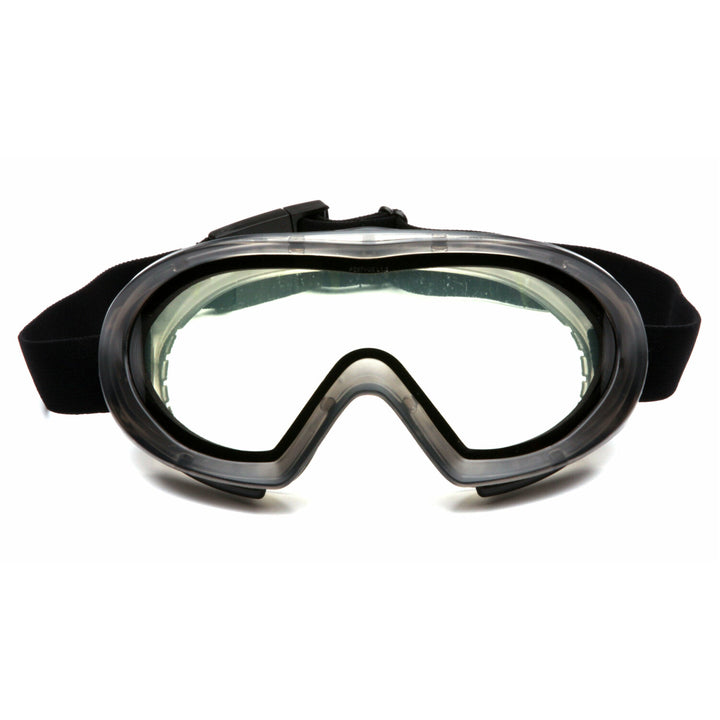 Pyramex G504DT Capstone - Direct/Indirect-Gray Frame/Clear Anti-Fog Dual Lens