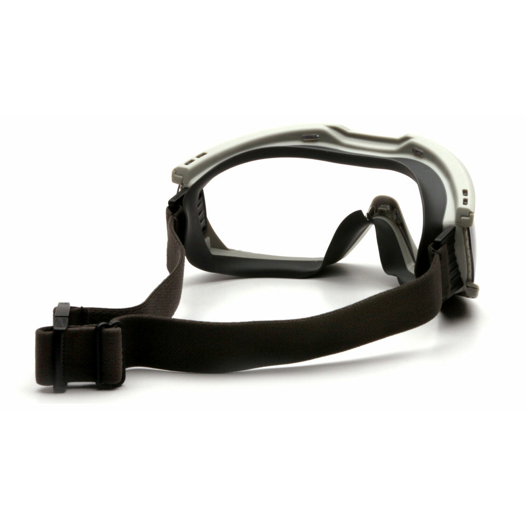 Pyramex G604T2 Capstone -  Chem Splash-Clear Goggle With Anti-Fog-2 Straps