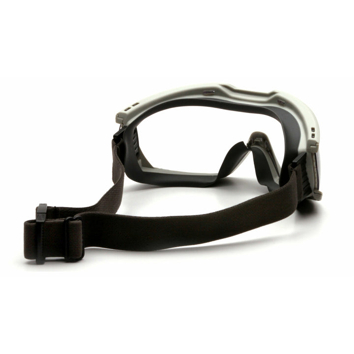 Pyramex G604T2 Capstone -  Chem Splash-Clear Goggle With Anti-Fog-2 Straps