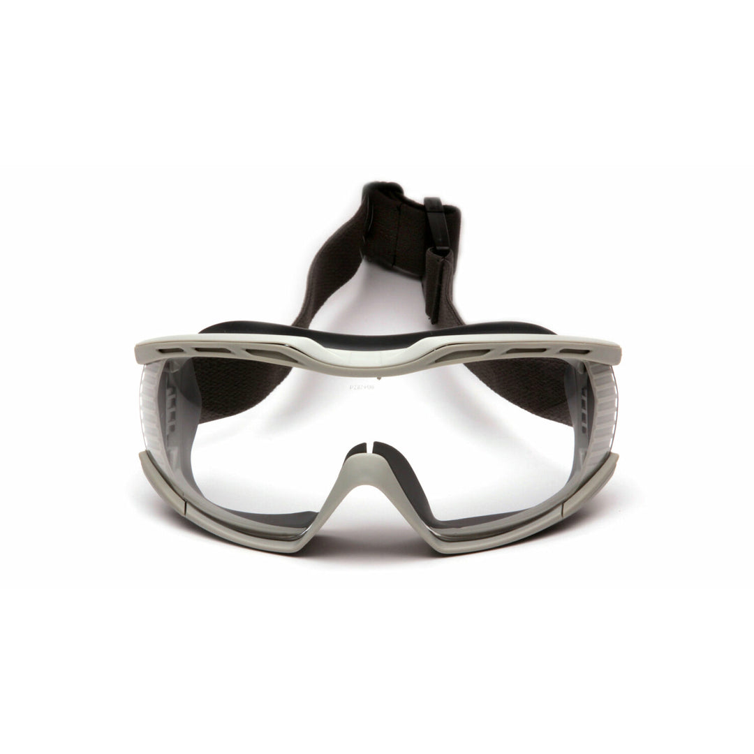 Pyramex G604T2 Capstone -  Chem Splash-Clear Goggle With Anti-Fog-2 Straps