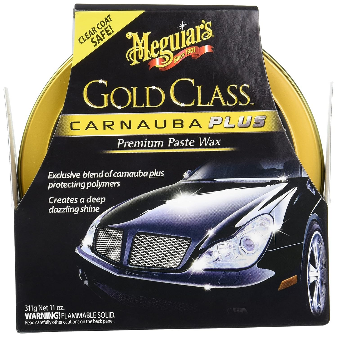 Meguiar's G7014J Gold Class Carnauba Plus Premium Paste Wax, 11 .oz