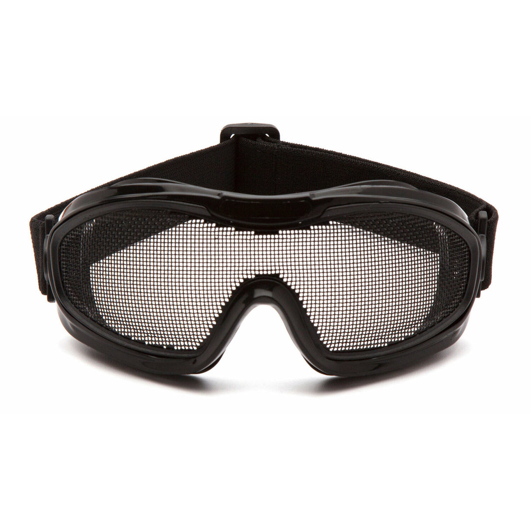 Pyramex G9WMG Wire Mesh Goggle - Black goggle With Single Wire Mesh Lens