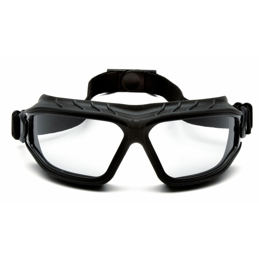Pyramex GB10025TM Torser - Black Strap/Light Gray H2MAX Anti-Fog Lens