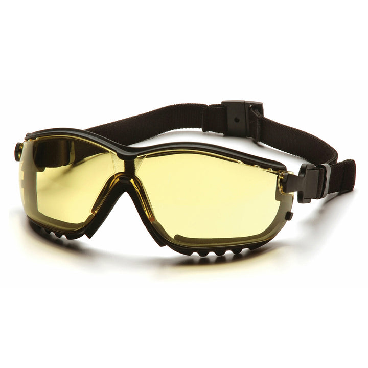 Pyramex GB1830ST Pyramex Safety - V2G - Black Frame/Amber Anti-Fog Lens