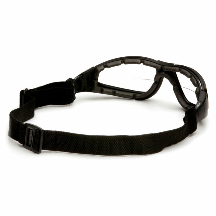 Pyramex GB4010STR20 XSG Reader - Clear +2.0 H2X Anti-Fog Reader Lens with Black Strap/Temples