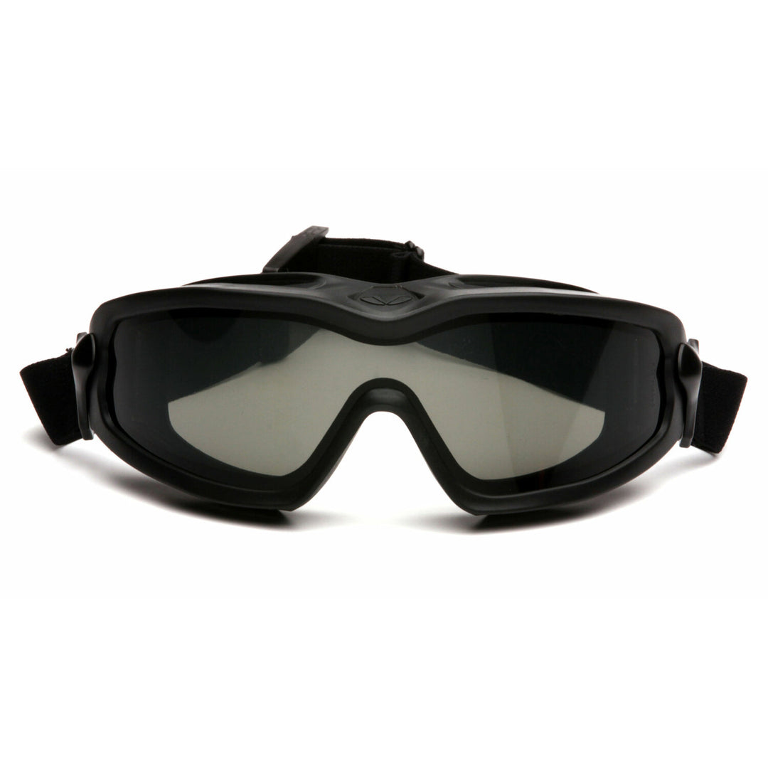 Pyramex GB6420SDT V2G Plus - Gray H2X Anti-Fog Dual Lens with Black Strap