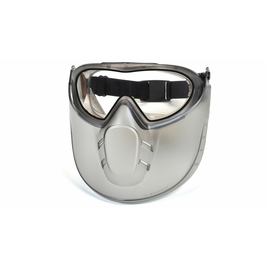 Pyramex GG504DTSHIELD Dual Capstone H2X Anti-fog Goggle with Clear Capstone Shield