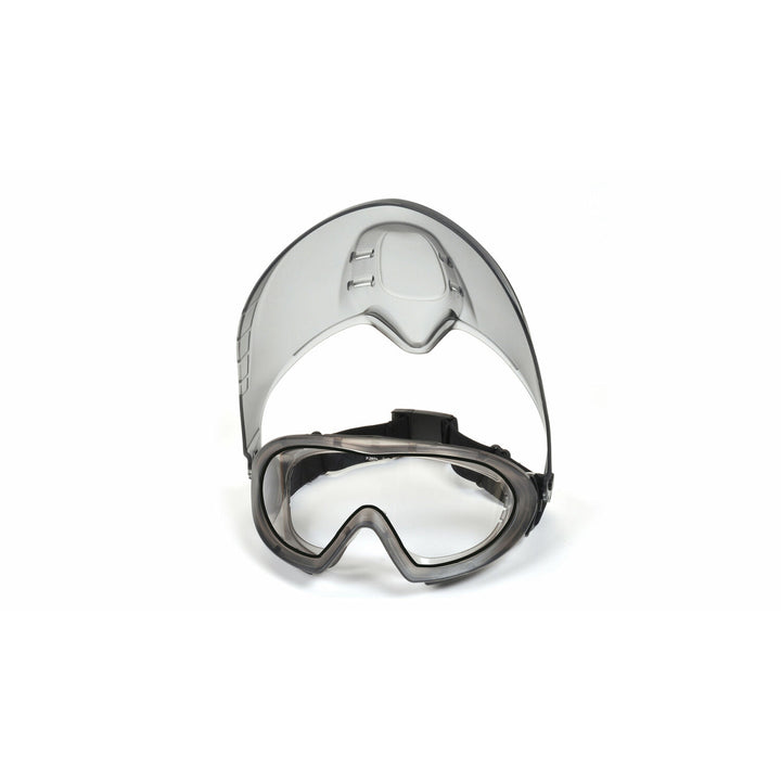 Pyramex GG504DTSHIELD Dual Capstone H2X Anti-fog Goggle with Clear Capstone Shield