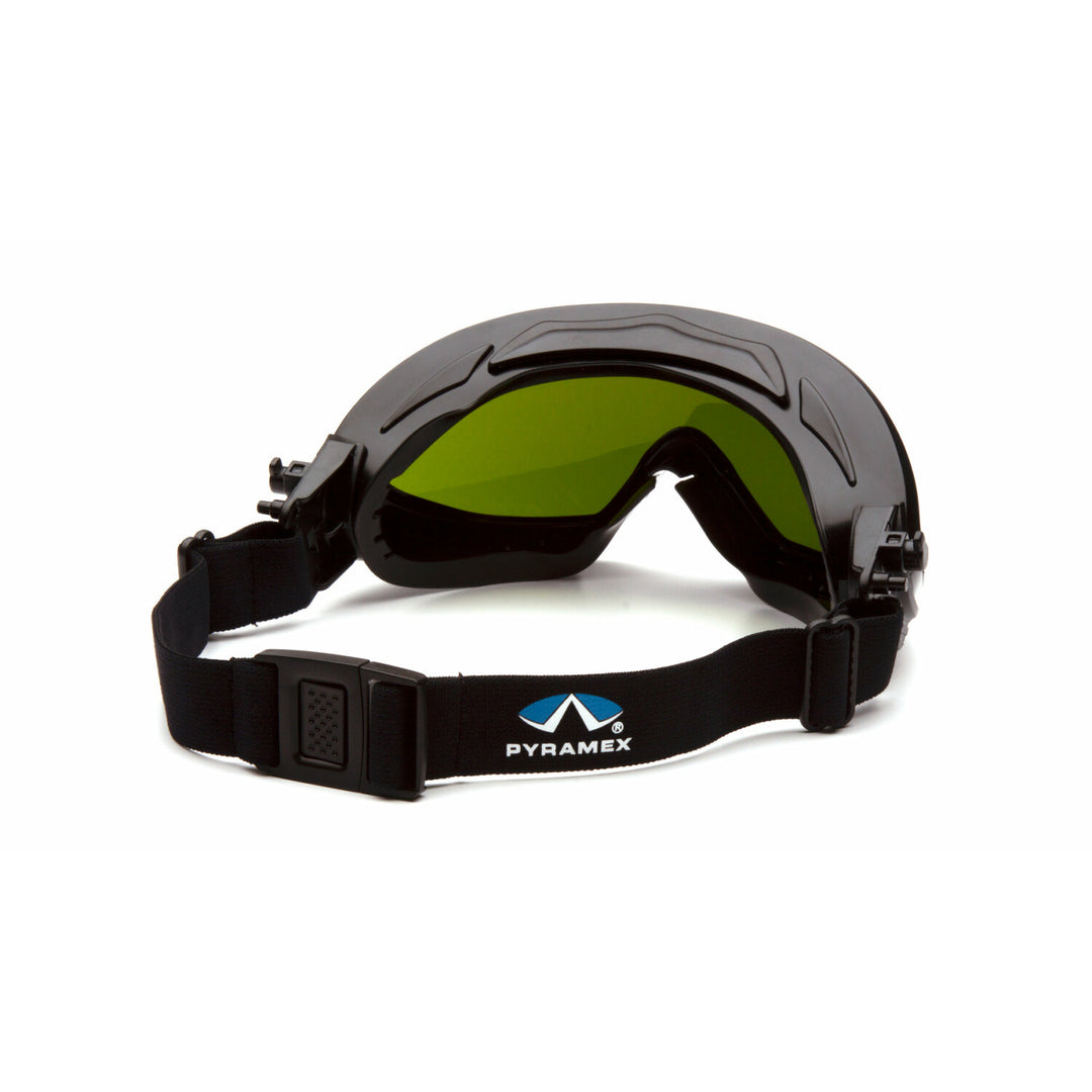 Pyramex GG504TIR3 Capstone Green Tinted Goggle with IR3 H2X Anti-Fog Lens