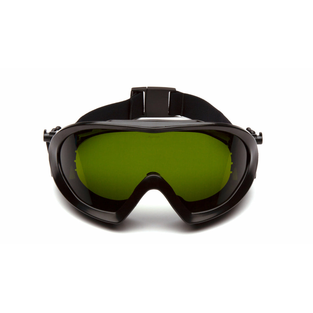 Pyramex GG504TIR3 Capstone Green Tinted Goggle with IR3 H2X Anti-Fog Lens