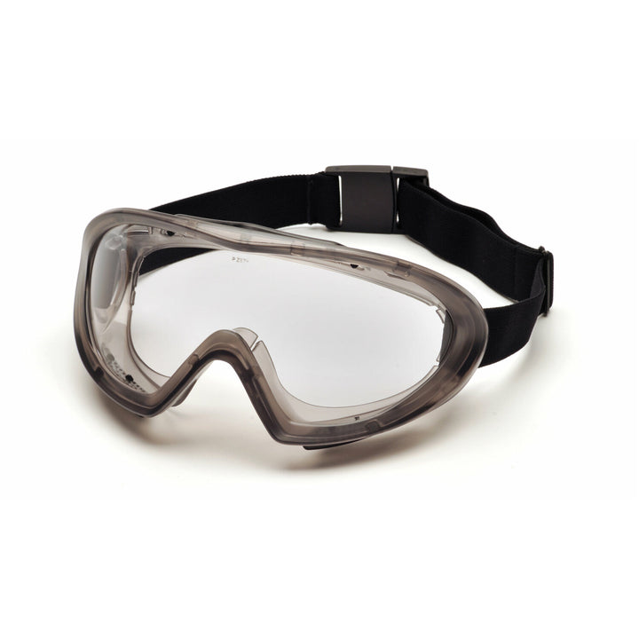 Pyramex GG504T Gray Direct/Indirect Goggle with Clear H2X Anti-Fog Lens