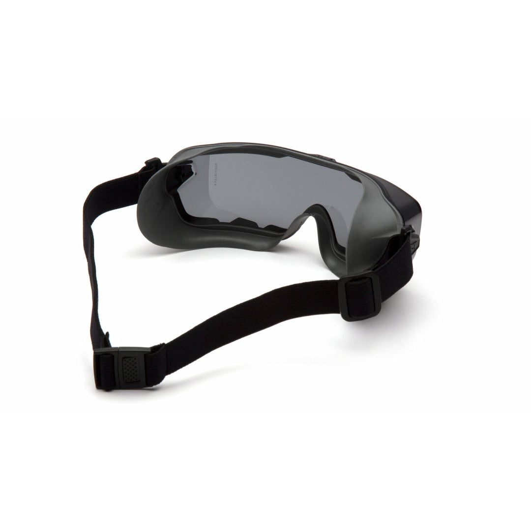 Pyramex GG9920TM Cappture Pro Goggle - Gray H2MAX Anti-Fog Lens with Rubber Gasket