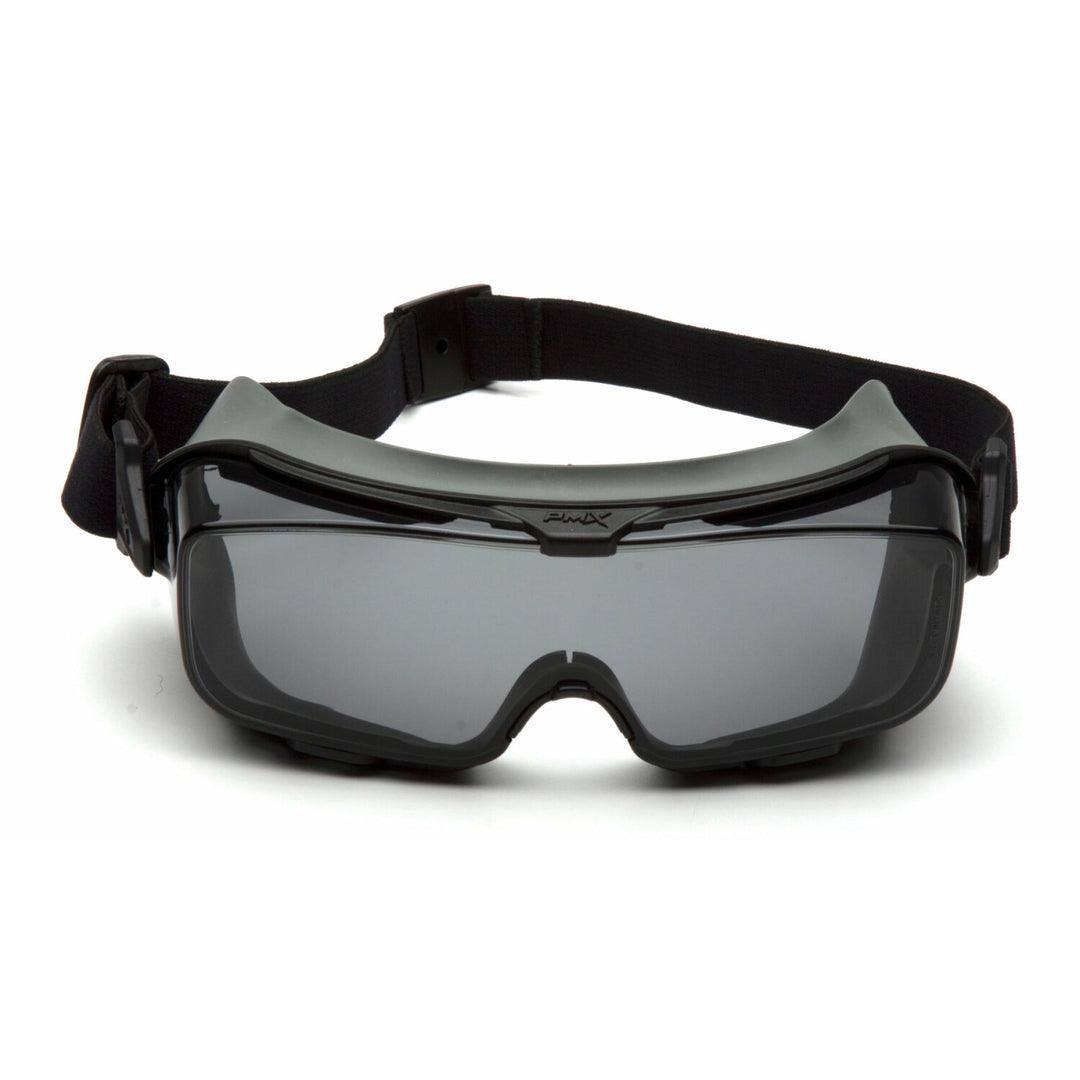 Pyramex GG9920TM Cappture Pro Goggle - Gray H2MAX Anti-Fog Lens with Rubber Gasket