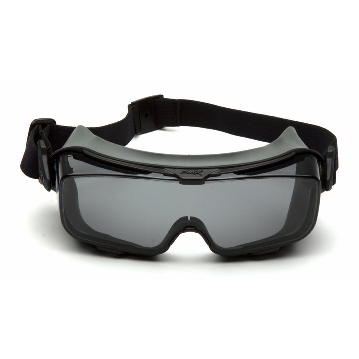 Pyramex GG9920TM Cappture Pro Goggle - Gray H2MAX Anti-Fog Lens with Rubber Gasket