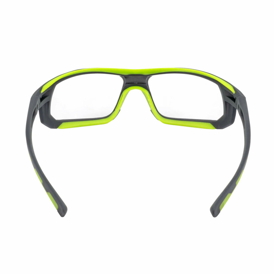 Radians GLYF® Safety Eyewear with Comfort Soft-Touch Liner - Hi-Vis/Gray Frame, Clear Lens