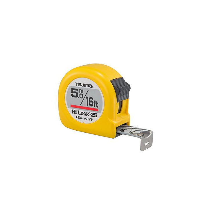 Tajima Tool HL-16/5MBW Hi-Lock, Standard & Metric Scale Steel Blade 16 ft. / 5m x 1 inch