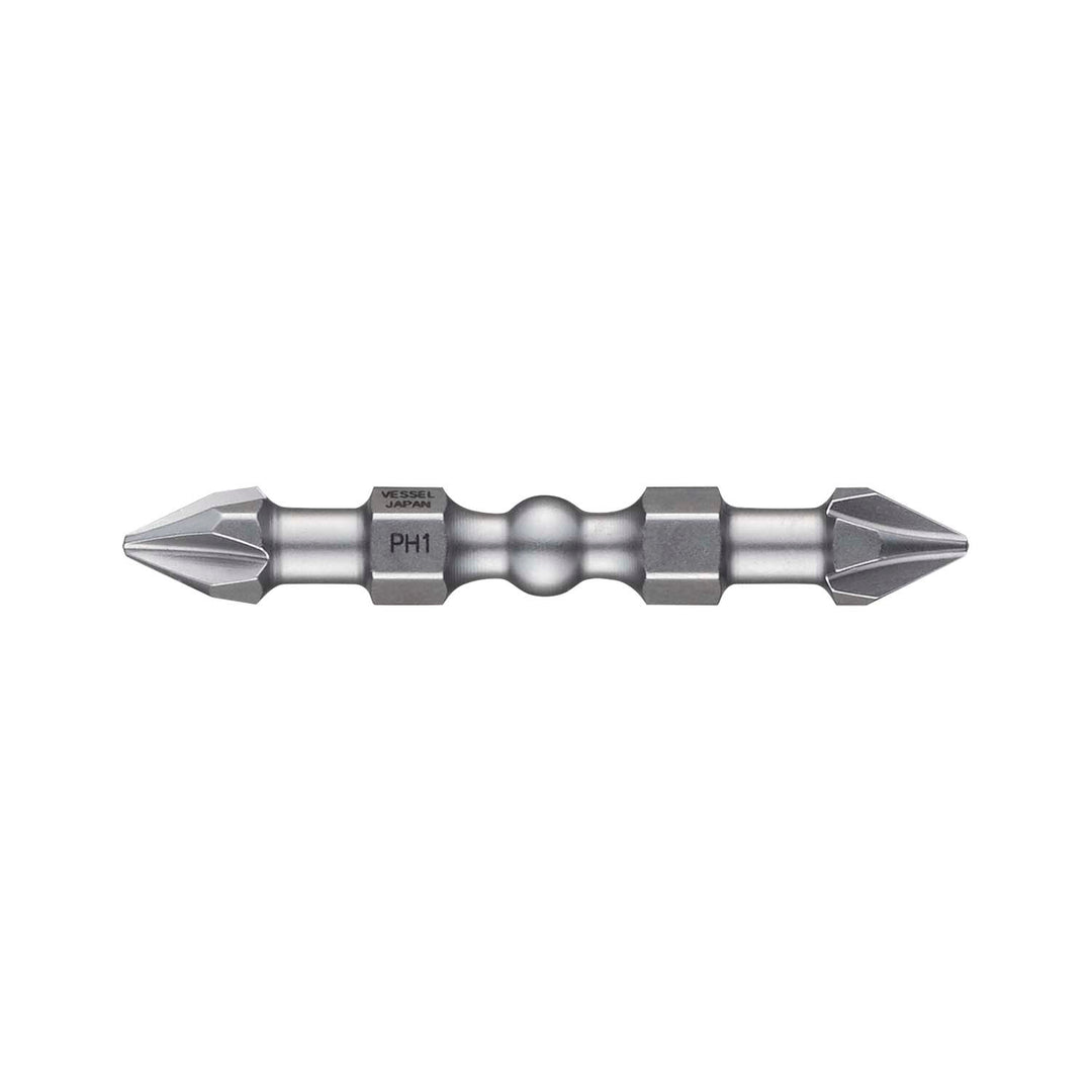 Vessel Tools IBDEPH150P2 IMPACT BALL Double-Ended Torsion Bit (PH1 x 50 mm, 2 pcs.)