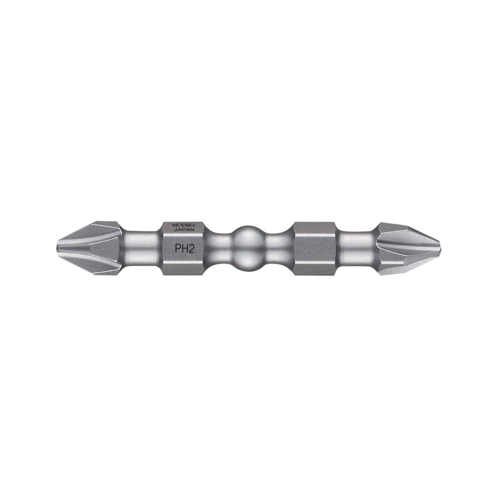 Vessel Tools IBDEPH250P5 IMPACT BALL Double-Ended Torsion Bit (PH2 x 50 mm, 5 pcs.)