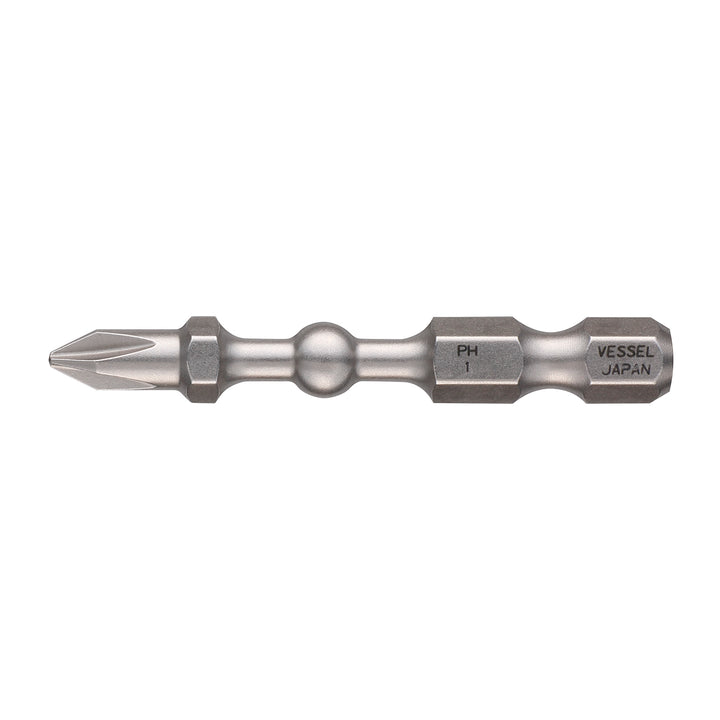 Vessel Tools IBPH150P2 IMPACT BALL Torsion Bit (PH1 x 50 mm, 2 pcs.)