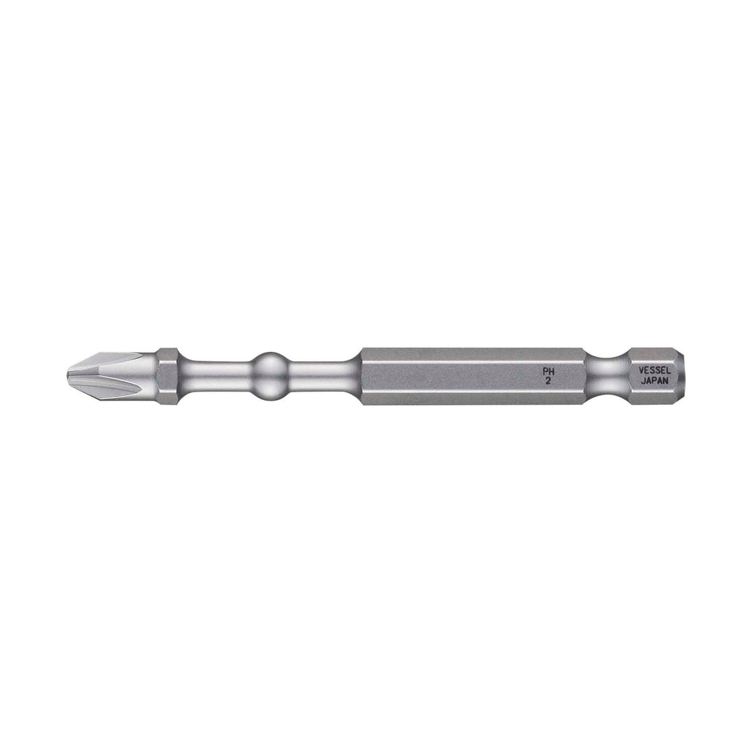 Vessel Tools IBPH275P2 IMPACT BALL Torsion Bit (PH2 x 75 mm, 2 pcs.)