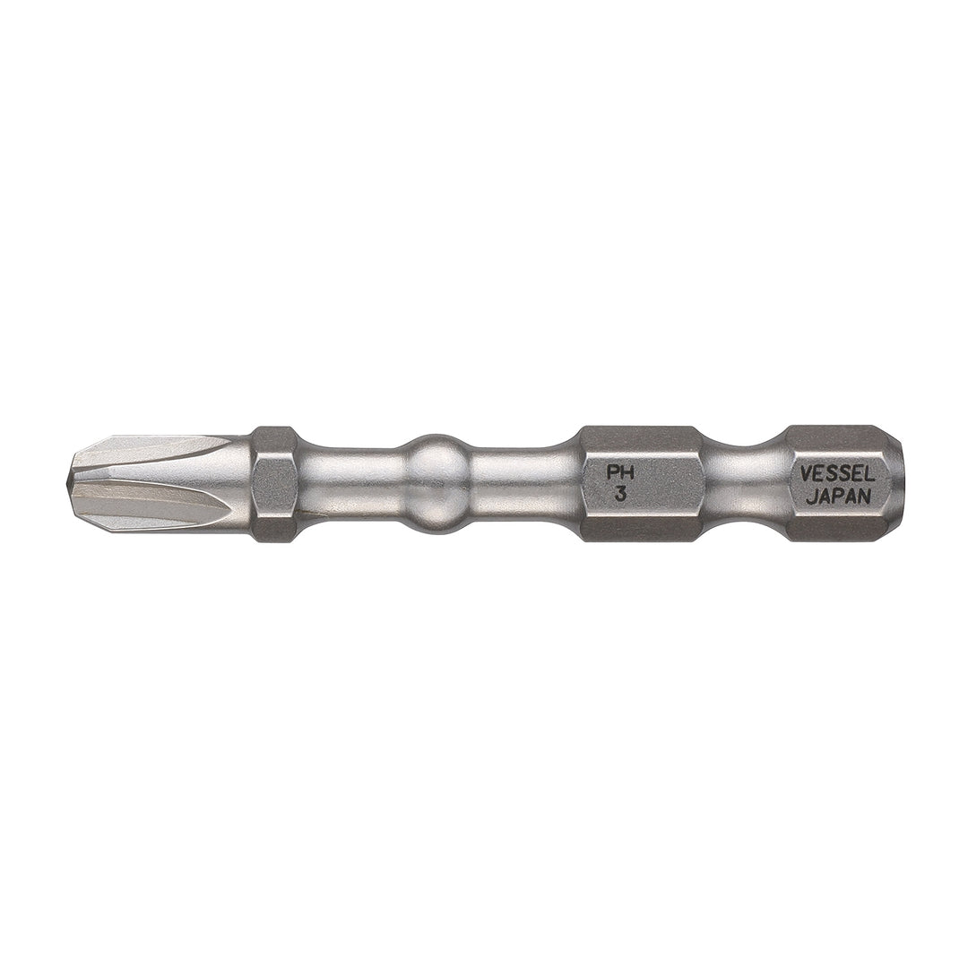 Vessel Tools IBPH350P2 IMPACT BALL Torsion Bit (PH3 x 50 mm, 2 pcs.)