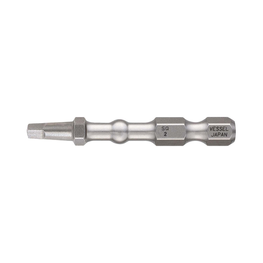 Vessel Tools IBSQ250P2 IMPACT BALL Torsion Bit (SQ2 x 50 mm, 2 pcs.)