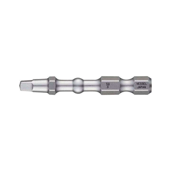 Vessel Tools IBSQ350P2 IMPACT BALL Torsion Bit (SQ3 x 50 mm, 2 pcs.)