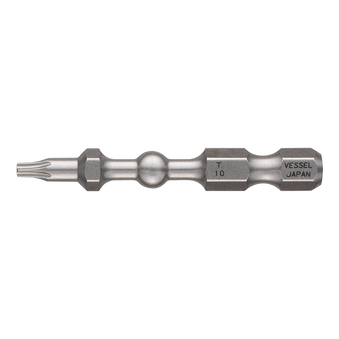 Vessel Tools IBTX1050P2 IMPACT BALL Torsion Bit (T10 x 50 mm, 2 pcs.)