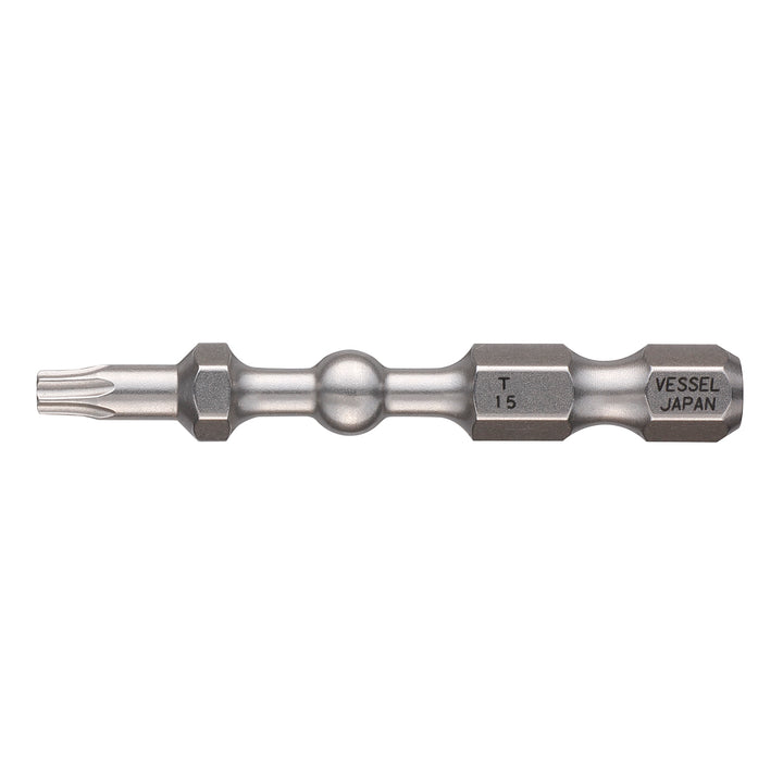 Vessel Tools IBTX1550P2 IMPACT BALL Torsion Bit (T15 x 50 mm, 2 pcs.)