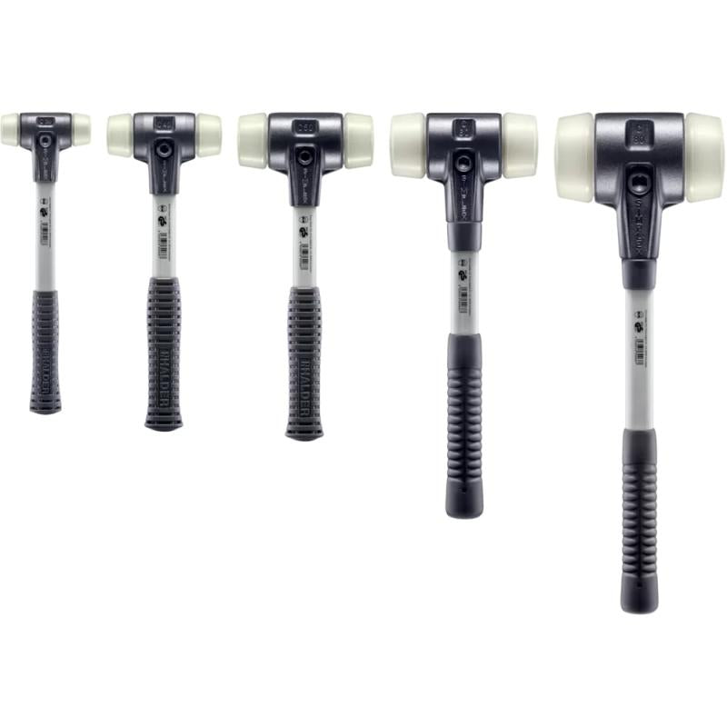 Halder 3708.060 MPLEX Nylon Soft-Face Mallet w/ Steel Housing & Fiberglass Handle 3.7 lbs Head