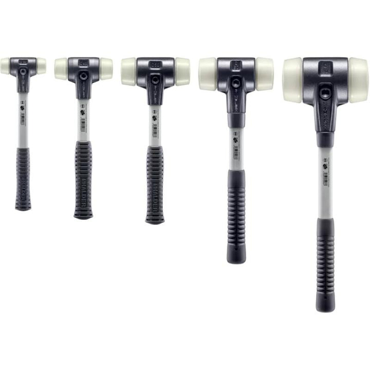 Halder 3708.060 MPLEX Nylon Soft-Face Mallet w/ Steel Housing & Fiberglass Handle 3.7 lbs Head