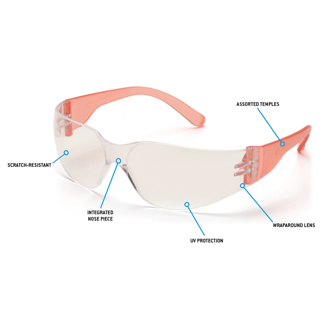 Pyramex SB4110S Intruder - Black Temples/Clear-Hardcoated Lens