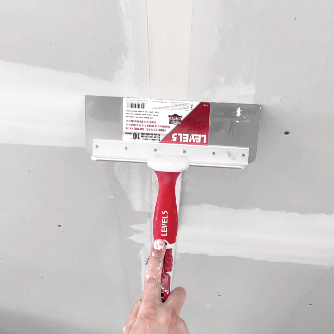 Level5 5-390 18" Stainless Steel 0.6mm Stiff Blade Offset Taping Knife