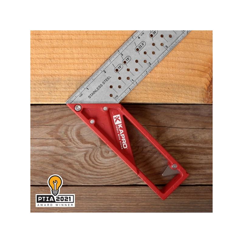 Kapro 353-12 12" Ledge-It Square Try and Mitre Squares, Retractable Metal Edge