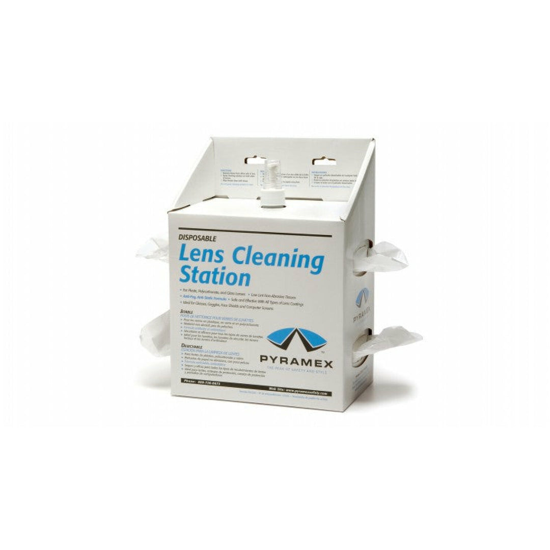 Pyramex LCS20 Lens Cleaning Station With 16 oz. Cleaning Solution 1200 Tissues