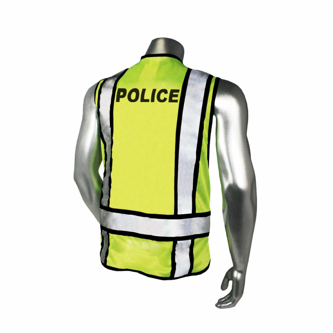 Radwear USA LHV-207-3G Safety Vest - Police - Black Trim - Green