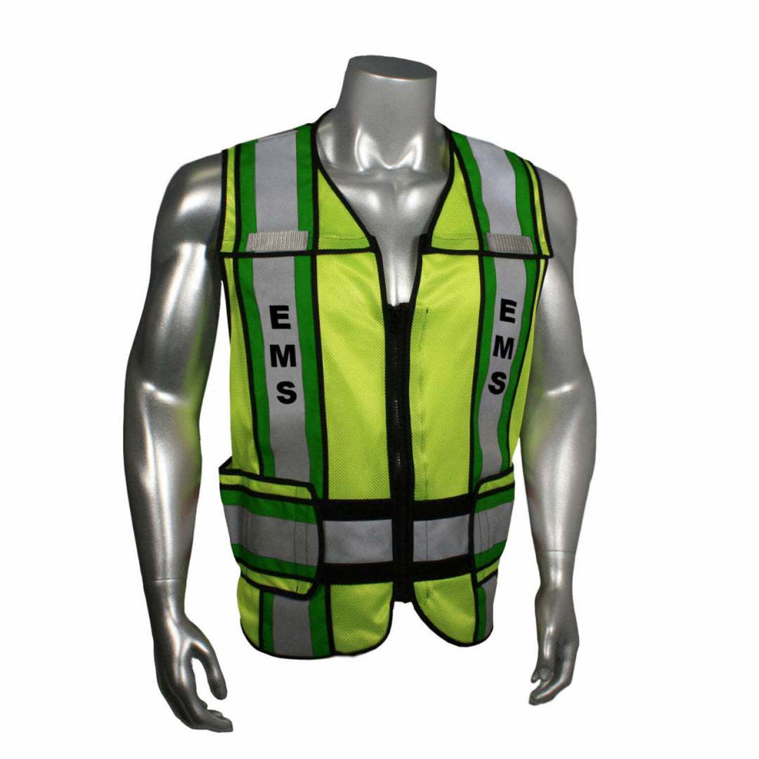 Radwear USA LHV-207-4C Class 2 Breakaway Vest - EMS - Green Trim - Green