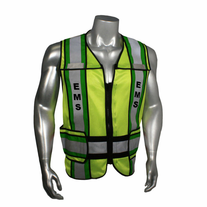 Radwear USA LHV-207-4C Class 2 Breakaway Vest - EMS - Green Trim - Green