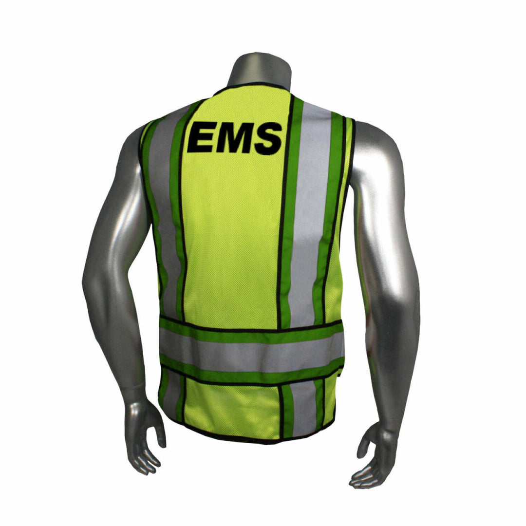 Radwear USA LHV-207-4C Class 2 Breakaway Vest - EMS - Green Trim - Green