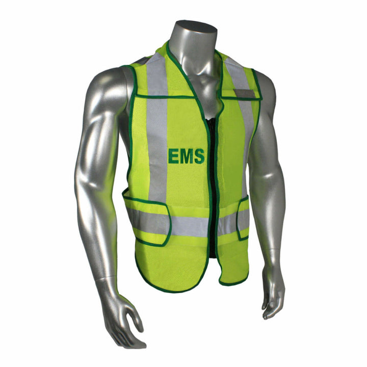 Radwear USA LHV-207DSZR Class 2 Breakaway Vest - EMS - Green Trim - Green