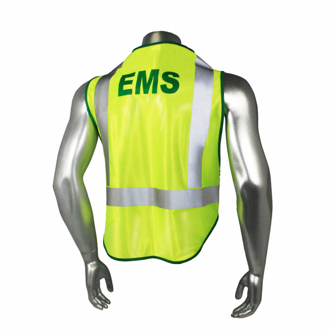Radwear USA LHV-207DSZR Class 2 Breakaway Vest - EMS - Green Trim - Green