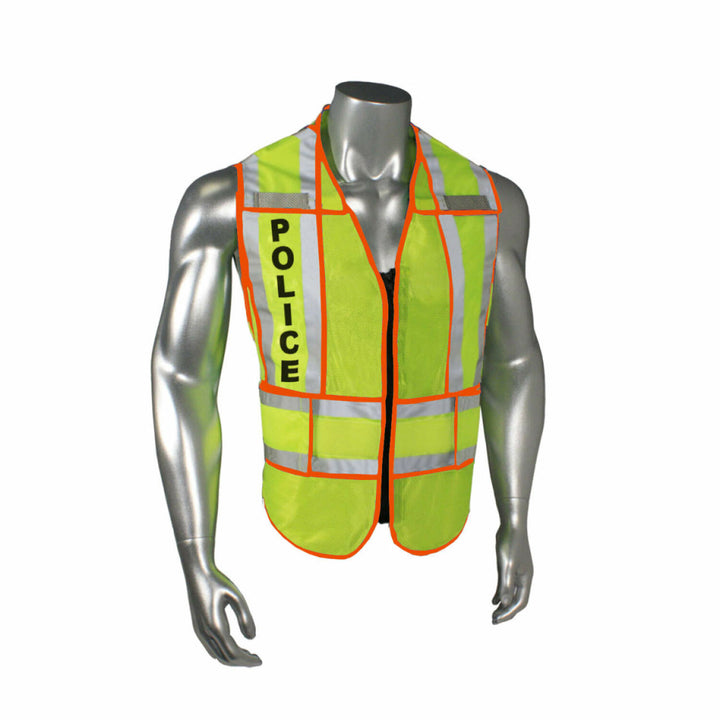 Radwear USA LHV-207-SPT Class 2 Breakaway Vest - Police - Orange Trim - Green