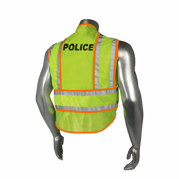 Radwear USA LHV-207-SPT Class 2 Breakaway Vest - Police - Orange Trim - Green