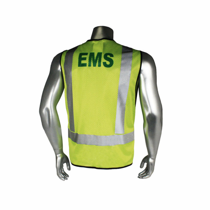Radwear USA LHV-5-PC-ZR Class 2 Breakaway Vest - EMS - Black Trim - Green