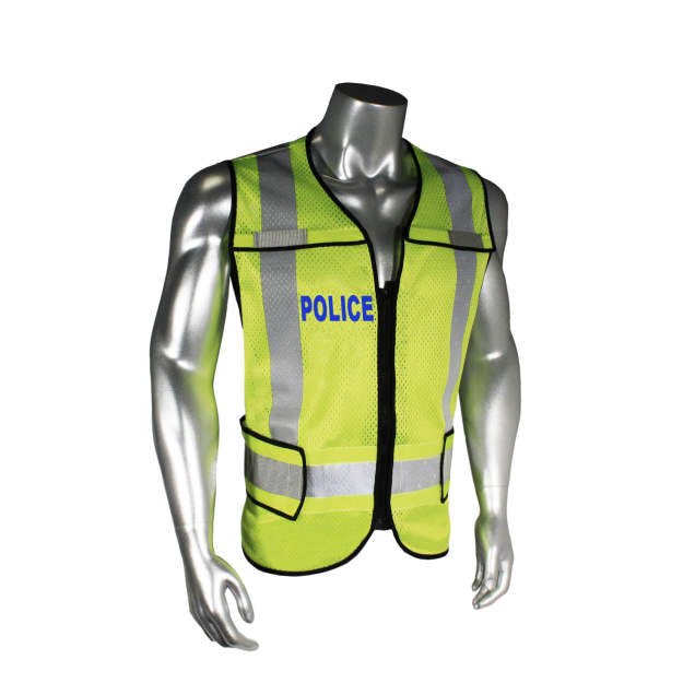 Radwear USA LHV-5-PC-ZR Class 2 Breakaway Vest - EMS - Black Trim - Green