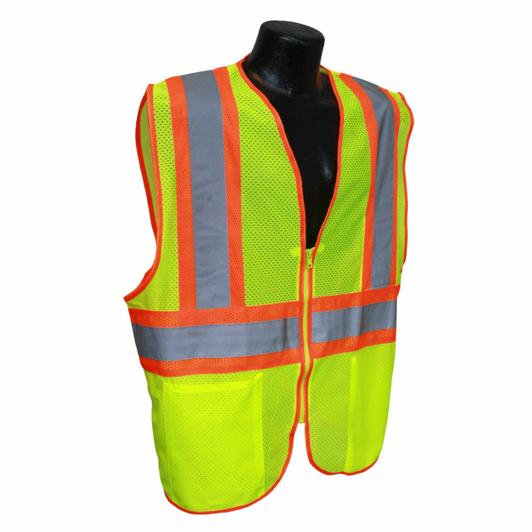 Radwear USA LHV-5ANSI-CT Type R Class 2 3.5oz Poly Mesh Safety Vest - Green