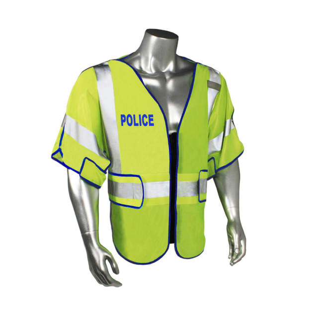 Radwear USA LHV-PS3-DSZR Class 3 Safety Vest - EMS - Green Trim - Green