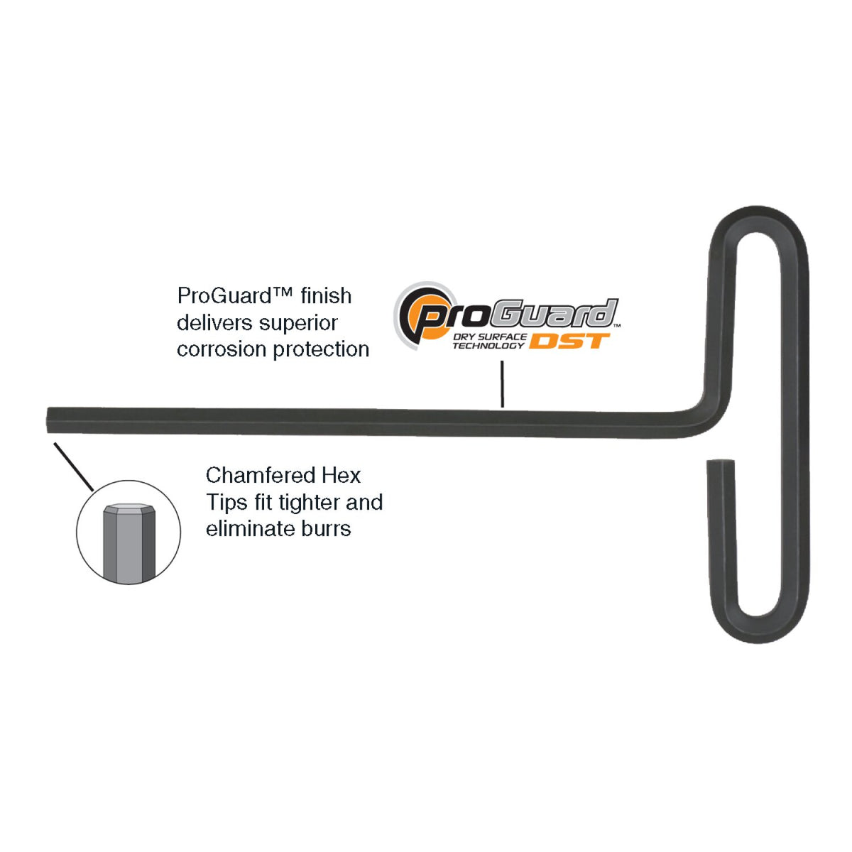 46408GP Llave Hex T 6" Ergo 1/8 Urrea - Tienda Urrea