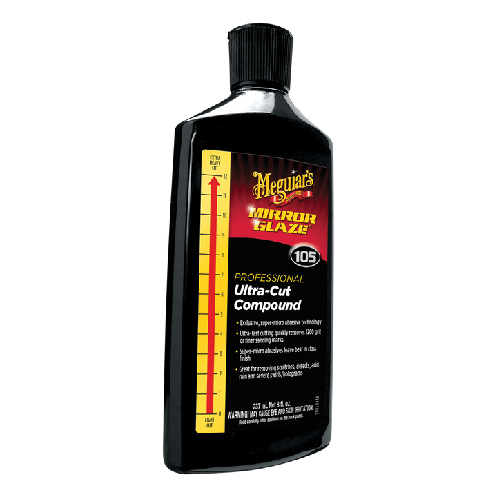 Meguiar's M10508 Mirror Glaze Ultra-Cut Compound, 8 .oz, Liquid