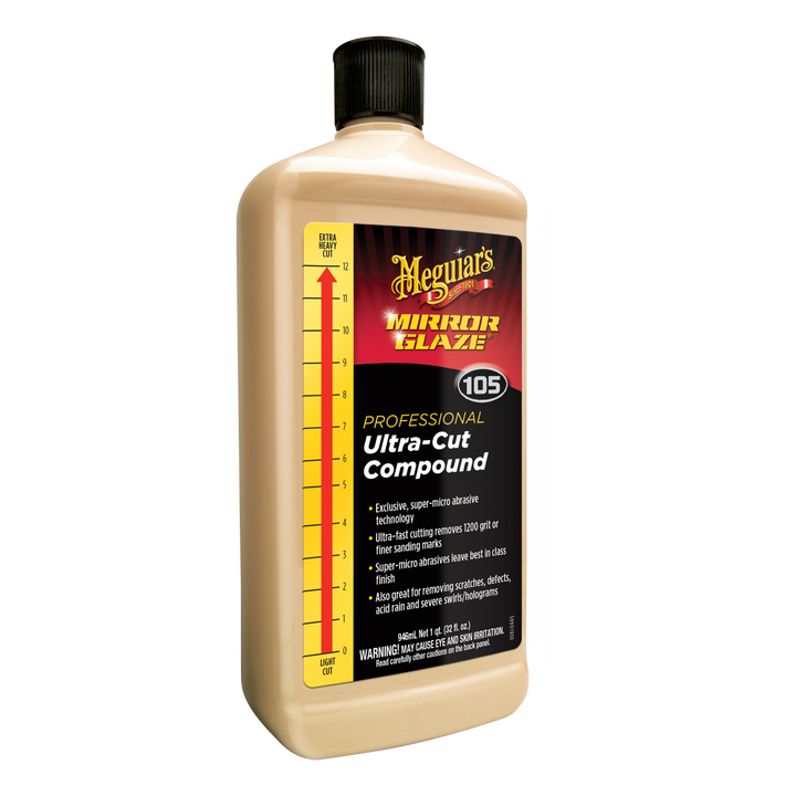 Meguiar's M10532 Mirror Glaze Ultra-Cut Compound, 32 .oz, Liquid